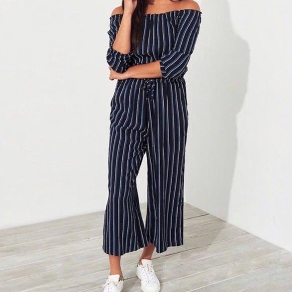 NWT Hollister Striped Jumpsuit